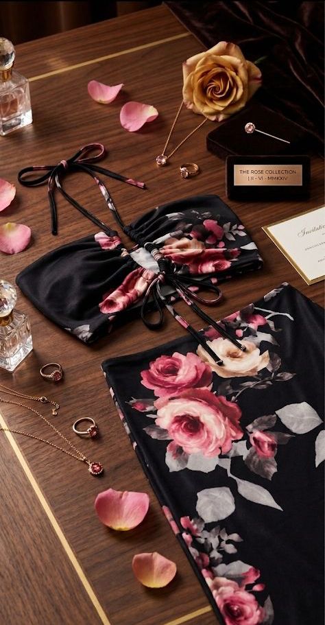Vestido Rosas de Noche