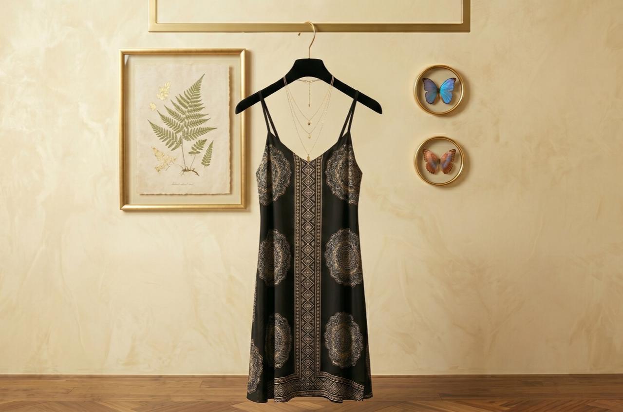 Vestido Mandala Negro