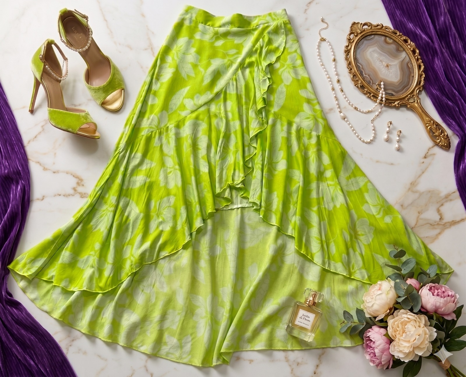 Falda Verde Jardín